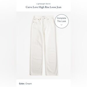 Abercrombie Curve Love Jeans